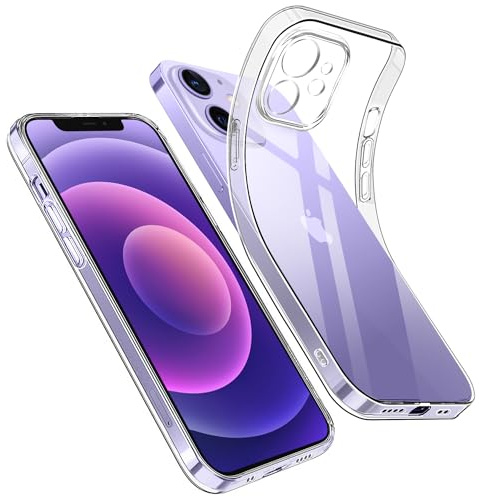 Opkiegrn Handyhülle für iPhone 12 Mini Hülle mit Kameraschutz, [Schutz in Militärqualität] Dünne Weiche TPU Silikon Klare Stoßfest Schutzhülle Case Kompatibel mit iPhone 12 Mini - Transparent