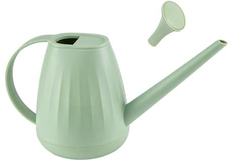 F Fityle 2-Liter-Gießkanne, große Öffnung, leichte Gartengeräte, Gartengießkanne zum Gießen von Pflanzen, Zimmerpflanzen im Freien, Grün