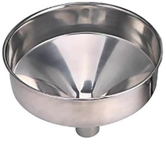 Imbuto for funghi, imbuti in acciaio inox for uso in cucina, imbuto di grande diametro, imbuto in metallo for olio, marmellata, cereali, ingredienti secchi e umidi(24.5/6cm)
