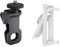BRDTKUGV 2pcs Selfie Light Clip, Anti Slip for Monitor Mount, Anti-Slip Selfie Clip 360° Rotatable Phone Light, Screen LCD Display Mount Clamp Clip, for Rack Webcam, Phone, Tablet(Black, White)
