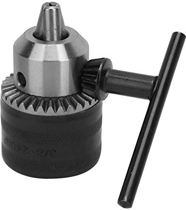 Premium 1.5-13MM 3/8-24UNF Drill Chuck Tool Kit with Key and 1/4 Hex 3/8 Threaded Spacer Sleeve/Shaft Extender – High, Anti-, Clamping Jaws for Superior Gripping and Performance