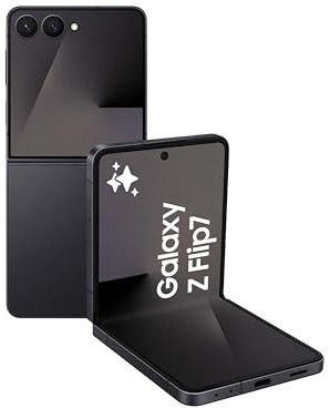 Samsung Galaxy Z Flip7, KI-Telefon, Nachtschwarz, 256GB Speicher, 12GB Speicher, 50MP Kamera für Selfie, 3nm Prozessor, 4300mAh Akku (Samsung Türkei Garantie)