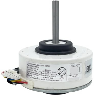 air Conditioner Fan Motor, Kompatibel for LG Klimaanlage DC Fan Motor RD-310-30-8E-2(AL) SIC-37CVJ-F130-3 EAU62983004 4681A20091K Klimaanlage Teile,for Air Conditioning