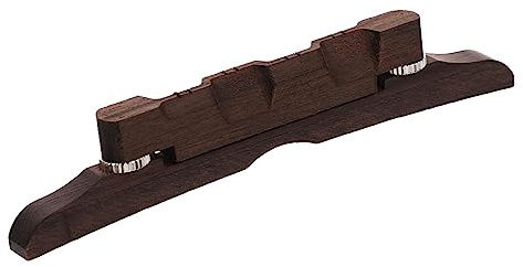 BESPORTBLE Adjustable Rosewood Mandolin Bridge Part for Repairing Mandolin, Premium Wooden Musical Instrument Accessory, Easy to Use Replacement Bridge for Folk and World Instruments