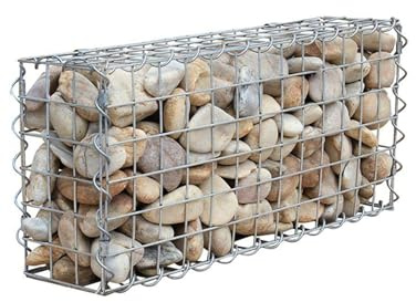 Générique Mur en Gabion, Poteau en Gabion for Protection de l'intimité des terrasses de Jardin, Mur en Pierre, Acier galvanisé(10x10cm,50x50x50cm)
