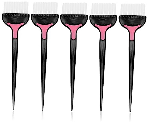 SAFIGLE 5pezzi Pettini Per Tinta Capelli Professionali Spazzole Per Applicazione Colore e Trattamenti Leggeri e Versatili Per Parrucchieri e Uso Domestico