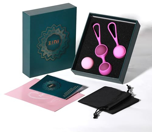 Liebeskugeln für die Frau – 4er Set Beckenbodentrainer aus 100% Silikon, Kegelbälle zur Stärkung der Beckenbodenmuskulatur und Blasenkontrolle, Für Anfänger & Fortgeschrittene (29mm, 30g-50g)