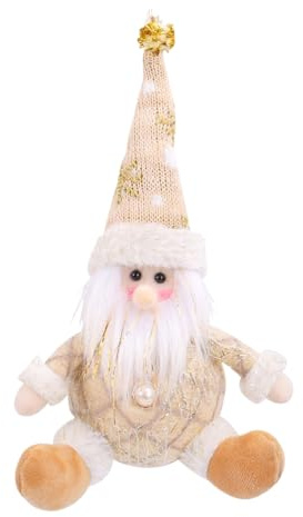 Decorazione per albero di Natale – ciondolo a forma di Babbo Natale per albero di Natale, decorazione delicata per riunioni di famiglia, soggiorno, davanzali