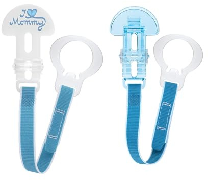 MAM I Love Mommy Double Pacifier clip, pojke av MAM