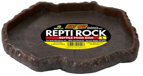 Zoo Med Repti Rock Food Dish LG, foderskål för reptiler, L (1-pack)