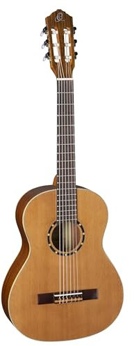 Ortega Guitars 3/4 Konzert Gitarre – Family Series – Inklusive Gig Bag – Zeder, Mahagoni, Natur (R122-3/4)