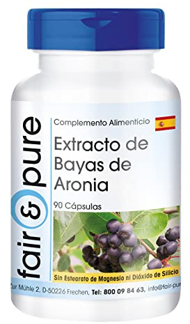 Fair & Pure® - Aronia Berry - Estratto di Bacche di Aronia - Vegan - con Polifenoli e Antociani - 90 Capsule