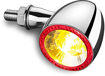 Kellermann LED Rücklicht/Blinker M8 Bullet 1000® DF Chrom, Unisex, Multipurpose, Ganzjährig, Metall
