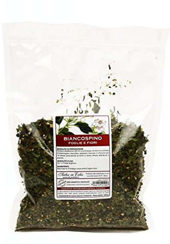 BIANCOSPINO FOGLIE E FIORI 100 gr. Ansia, ipertensione, insonnia, palpitazioni, vampate