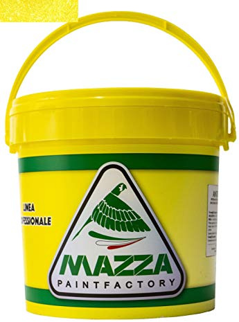 MAZZA Pittura Decorativa Per Interni Effetto Antiche Terre Lt 5 Magic Paint Colorificio Vernice Muro Effetto Multicolor Puntinato Idropittura Murale Colorata (Giallo Girasole Mp2064)