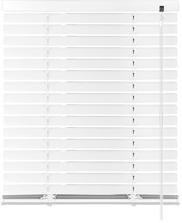 S SIENOC Aluminium Jalousie Weiß B65xH220cm Venetian Blinds Jalousie ohne Bohren inkl. Klemmclips