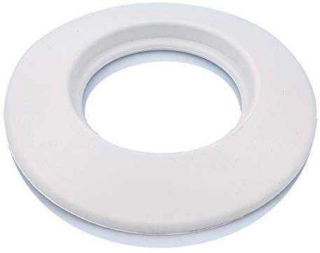 TYGERIX® Rosone Coprimuro Bianco in Gomma EPDM da 100 mm | Rosetta Copriforo Flessibile per Tubi di Caldaie Stufe e Qualsiasi Impianto | Universale | Resistente al Calore | Indeformabile | Certificato