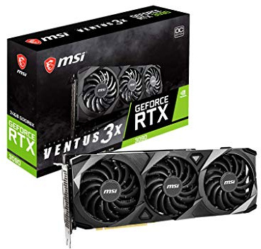 MSI RTX3090 Ventus 3X 24G OC Taille Unique Noir