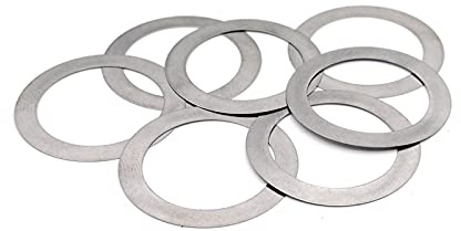 Acero inoxidable Arandela plana Precision Ajuste Gasket M35 M40 M45 M50 M60 Espesor 0,1/0,2/0,3/0,5/1mm, 35x45x0.3 (8pcs)
