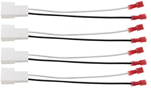 4 Stück 72-8104 SHTA02B Auto Lautsprecher Stecker Kabelbaum Adapter Ersatz Kompatibel mit Toyota Matrix/Corolla/Hilux/Tacoma Kompatibel mit Mitsubishi Galant
