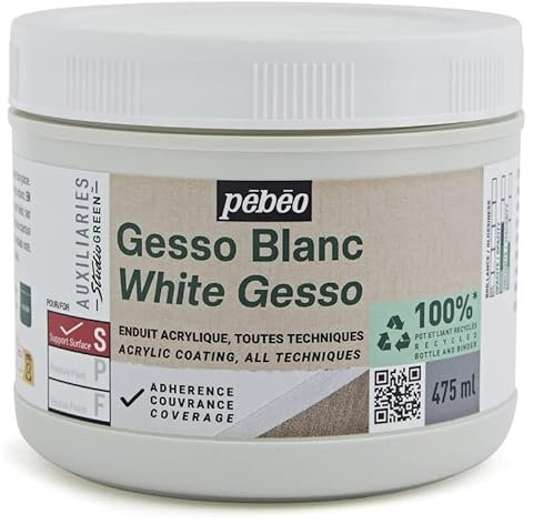 Pébéo GESSO BLANC STUDIO GREEN 475ML