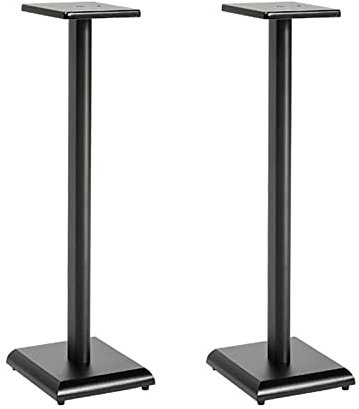 Speaker Stands,Universal Bookshelf With Built-in Cable Management, For Home Audio Surround Sound Systems