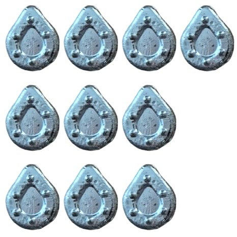 PRO FILSTAR Inline Piombi da Pesca Forma Piatto 10 x 80g - Piombo da Pesca In linea - Carpfishing Sport Set - Pesca Accessori - Attrezzatura da Pesca alla Carpa - Kit Pesi Piombini - Kit Pesca a Fondo