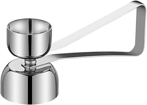Silver Egg Shell Opener Egg Topper Cutter, Stainless Steel Egg Cracker Separator for Raw, Soft or Hard Boiled Egg Separators Specialty Tools and Gadgets