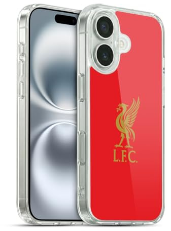 Head Case Designs Offizielle Liverpool Football Club Logo Gold Und Rot Liver Bird Gelhülle [Militärischer Schutzgrad] Kompatibel Mit Apple iPhone 16 Und Kompatibel Mit MagSafe