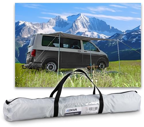 ENVA MADE FOR QUALITY Camping Markise 3x2,4 m Sonnenschutz und Regenschutz Sunblocker für