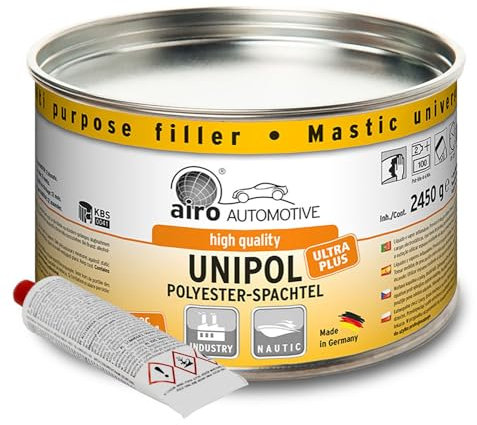 Unipol Polyester Spachtelmasse Feinspachtel inkl. Härter, Gewicht:2.5kg
