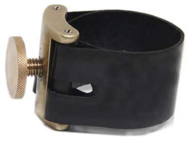 Toyvian Pinza para Saxofón Alto de Metal y Pu, Clip Ligero y Resistente Ajuste Estable para Boquilla en Accesorios de Saxofón