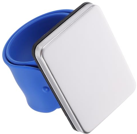 BATHVEVE Magnetisches Silikon Armband Haarnadelhalter Friseurarmband Blau für Haarspangen Sammeln Komfortables Handgelenkband