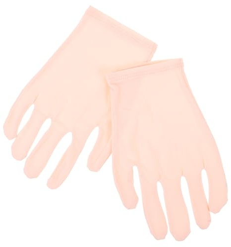 NIYANGLE Guanti Idratanti Per Spa e Cura Mani Donna, in Fibra Di Carbonio Di Bambù e Cotone, Traspiranti e Riutilizzabili, Per Terapia Notte e Trattamento Anti-screpolature
