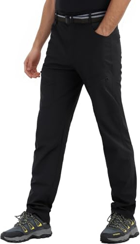 LY4U Pantalon de Marche de Randonnée Hommes, Pantalon de Voyage Cargo Léger Safari, Vêtements de Pêche en Plein Air Respirant à Séchage Rapide d’été