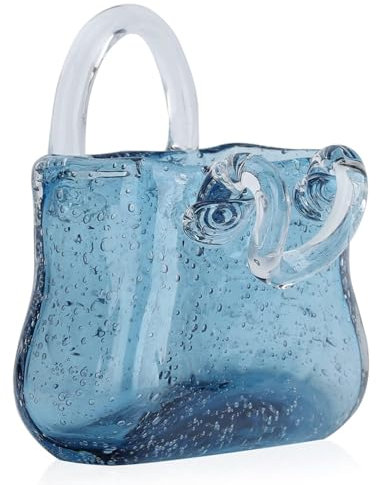 Jarrones Decorativos Modernos, con Asa Jarrones Decorativos Modernos Jarron Forma Bolso, para La DecoracióN De La Oficina De La Boda,Style2-Blue