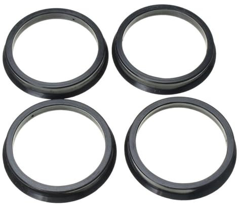 Zpengtai Zentrierringe 1 Satz 4 Naben-Zentrierringe for Auto-Radbohrung, Mittelkragen 66,6–57,1 mm Radnaben Zentrierringe