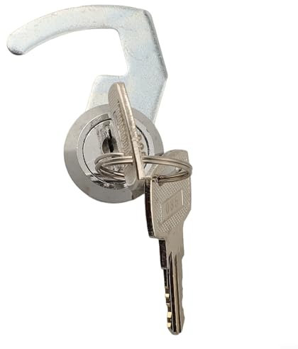 Zinc Alloy Cam Lock Security System with Quick Clip Keys for Cash Register Drawer Metal Cabinet Flight Box Storage Locker Vending Machine Tool Box Mailbox Display Cabinet Electronic Equipment(A)