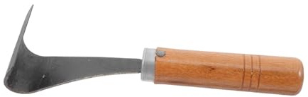 DECOMELODY Herramienta para Pelar de Árbol con Mango de Madera Raspador Metálico Resistente y Ergonómico para Jardinería y Duradera