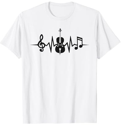 Violoncelliste Battement De Cœur Violoncelle T-Shirt
