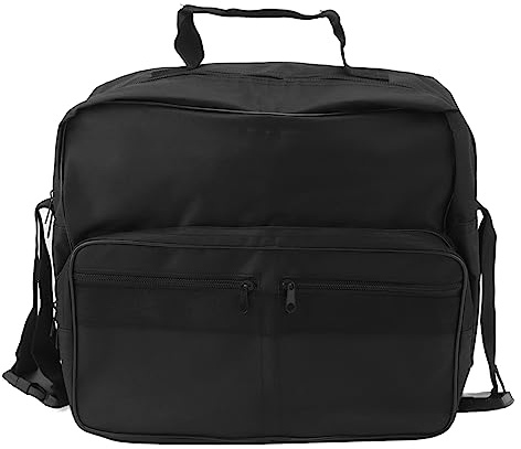 Rullstolsväska Häng på ryggen Förvaringsväska Bärbar Stor kapacitet Vattentät åtkomlig påse Travel Messenger Svart Oxfordduk 35 x 30 x 19 cm