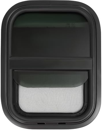 Fenêtre coulissante pour camping-car 30 x 40 cm, fenêtre de camping-car avec moustiquaire, fenêtre de caravane pour van