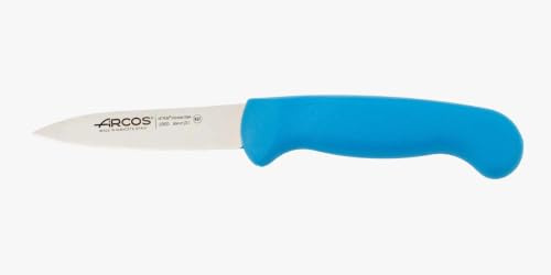 Arcos Cuchillo Mondador Acero Inoxidable Nitrum 80 mm | Mango inyectado en polipropileno. Serie 2900. Color azul.