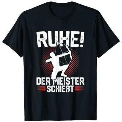 Herren Bogenschießen Der Meister schießt Bogensport Bogenschütze T-Shirt