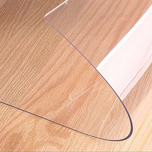 YJRZYQKXKL Stuhlunterlage, Bodenschutzmatte Wasserdicht Bodenschutzmatte Bürostuhl rutschfest 1.0mm Bodenschutzmatte für Hartböden Unterlage Clear Stuhlmatte e- 140x200 cm