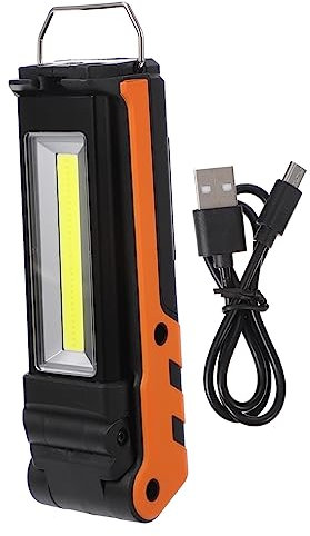 OSALADI Lampe De Travail Led Rechargeable Cob, Usb Portable, Éclairage D’urgence Réglable, Lampe De Poche Multifonction Pour Réparation Automobile, Compact, Usage Professionnel Et Domestique