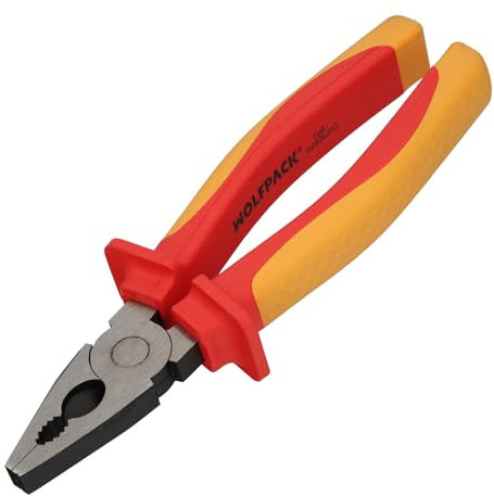 Alicates Universales 200 mm. Mangos Aislados Acero Cromo Vanadio Pelacables, Corta Cables, Pelador Cables