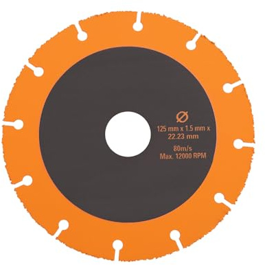 YINETTECH 125mm Smerigliatrice angolare Disco da taglio Ruota da taglio Disco per macinazione Lavorazione del legno Lama per sega circolare Lama per sega circolare per legno Metallo Rame Ghisa Taglio