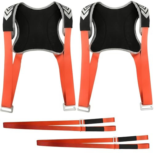 4 Stück Tragehilfe Tragegurte Umzug, Polyester Moving Straps Tragegurte für Möbelpacker, Mehrzweck Umzugshilfe Möbeltragegurte, Doppelt Shoulder Dolly Transportgurte, Geeignet für Mobile Möbel