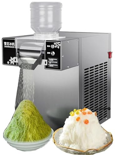 LSBHPPD Elektrische Schneeflockeneismaschine, schnell abkühlende Eismaschine, Edelstahl-Schabermaschine, geeignet für Eisdielen und Dessertläden
